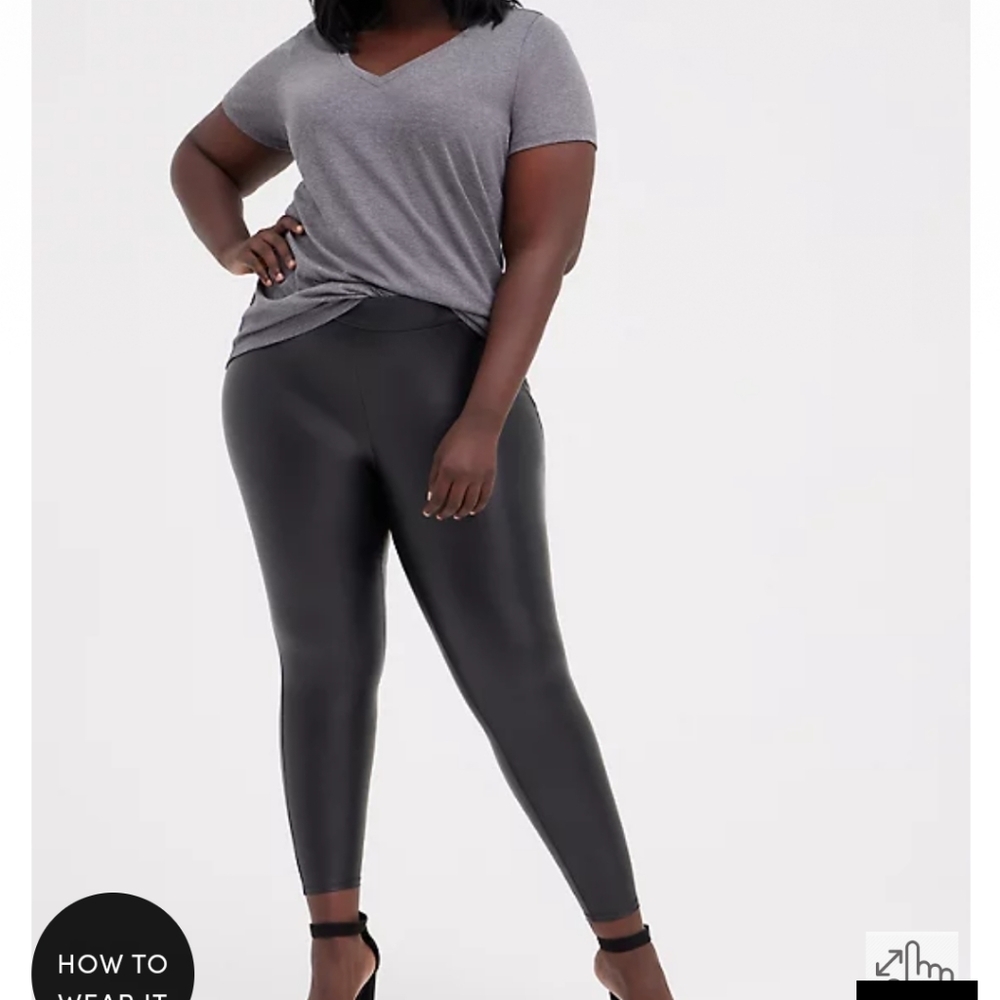 🆕 FAUX LEATHER PLATINUM LEGGING
